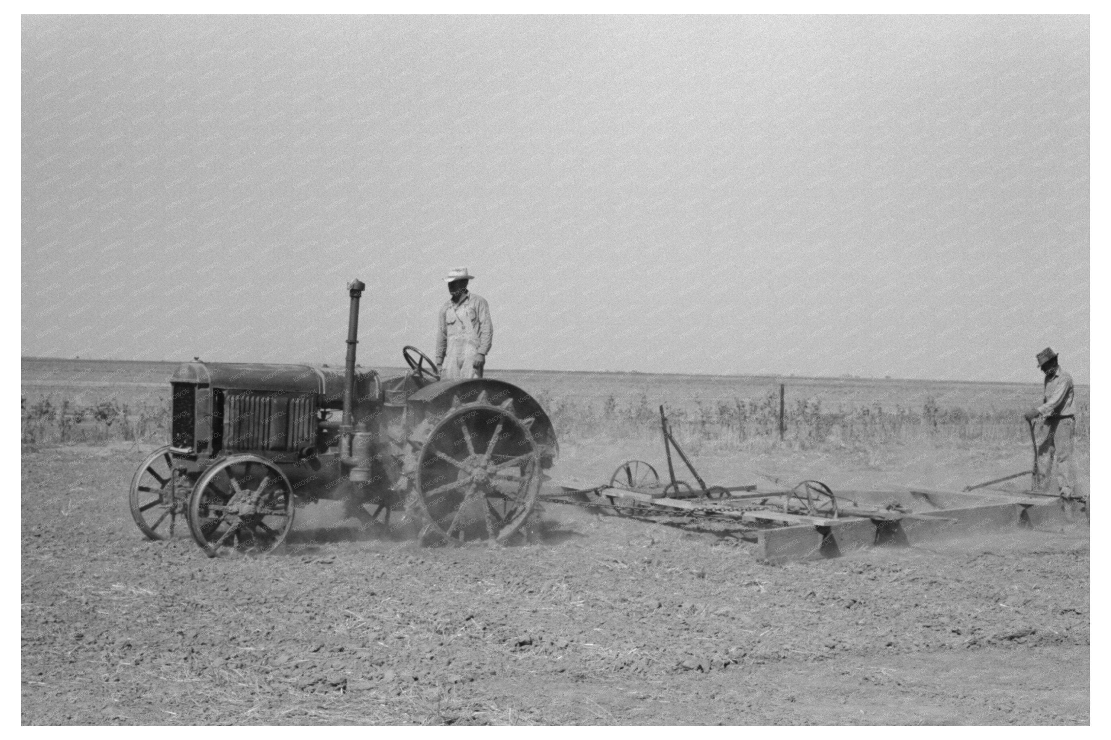 Tractor-Drawn Floater on Gray County Farm August 1939