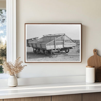 Hay Wagons on Farm in Sheridan County Kansas 1939