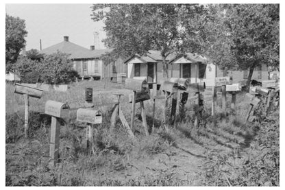 Oklahoma City Mailboxes 1939 Vintage Photograph