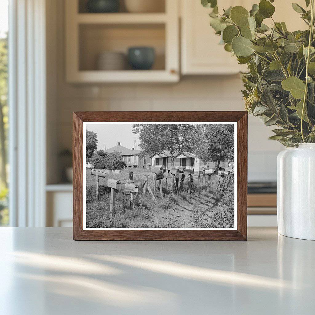 Oklahoma City Mailboxes 1939 Vintage Photograph