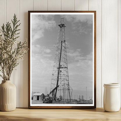 Oil Workers at Derrick in Oklahoma City August 1939