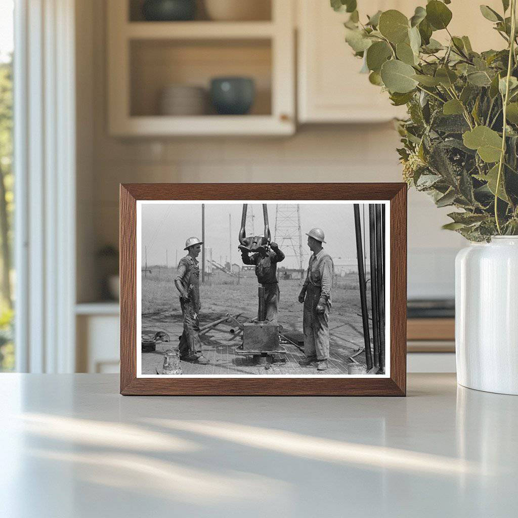 Roughnecks at Oklahoma Oil Well August 1939