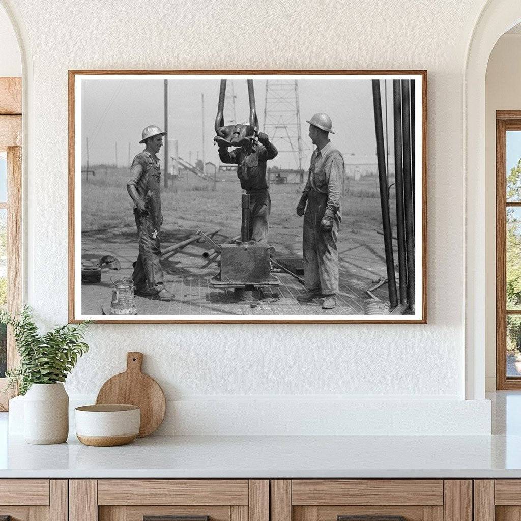 Roughnecks at Oklahoma Oil Well August 1939