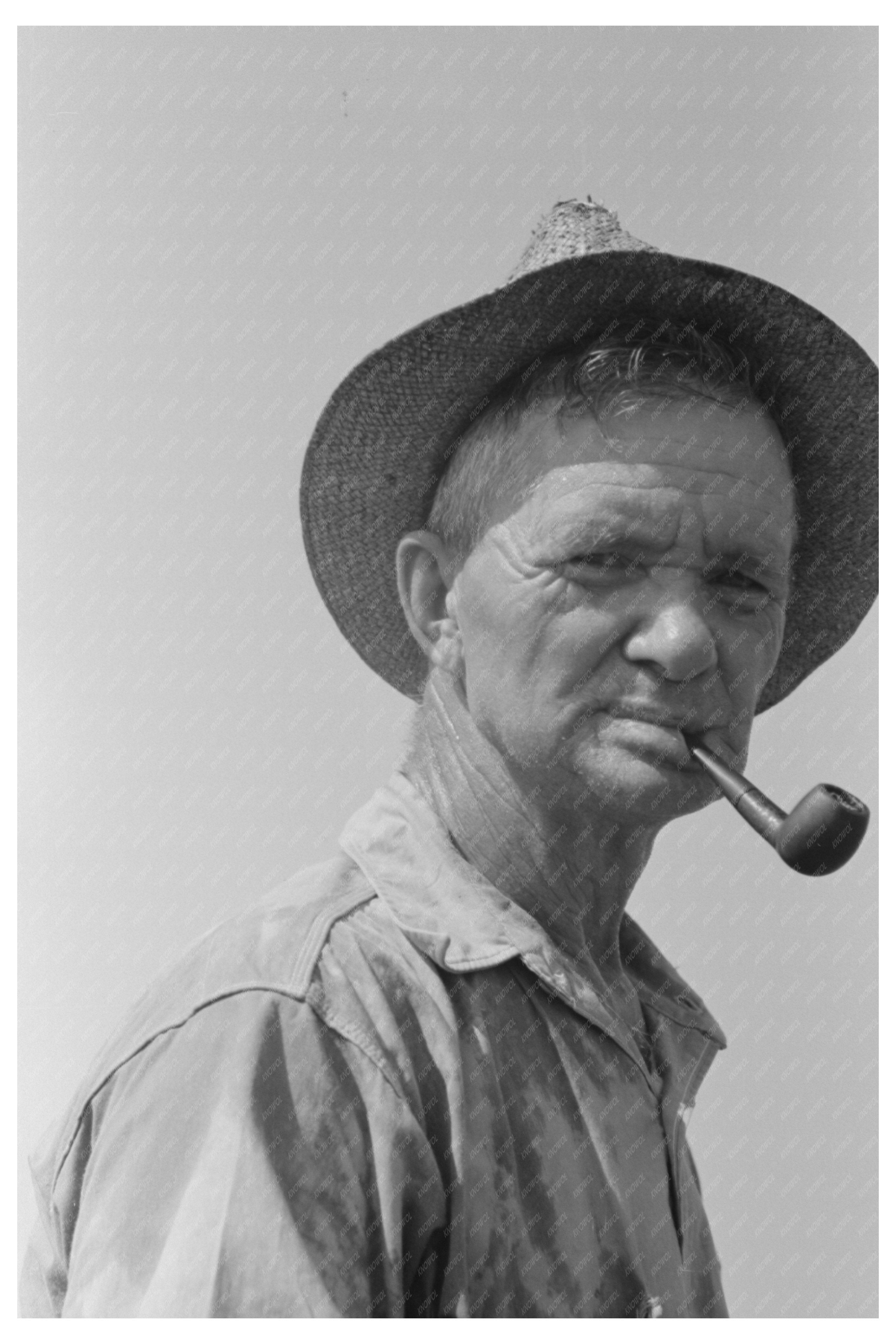 Veteran Oil Worker Ditch-Digging Crew Seminole Oil Field 1939