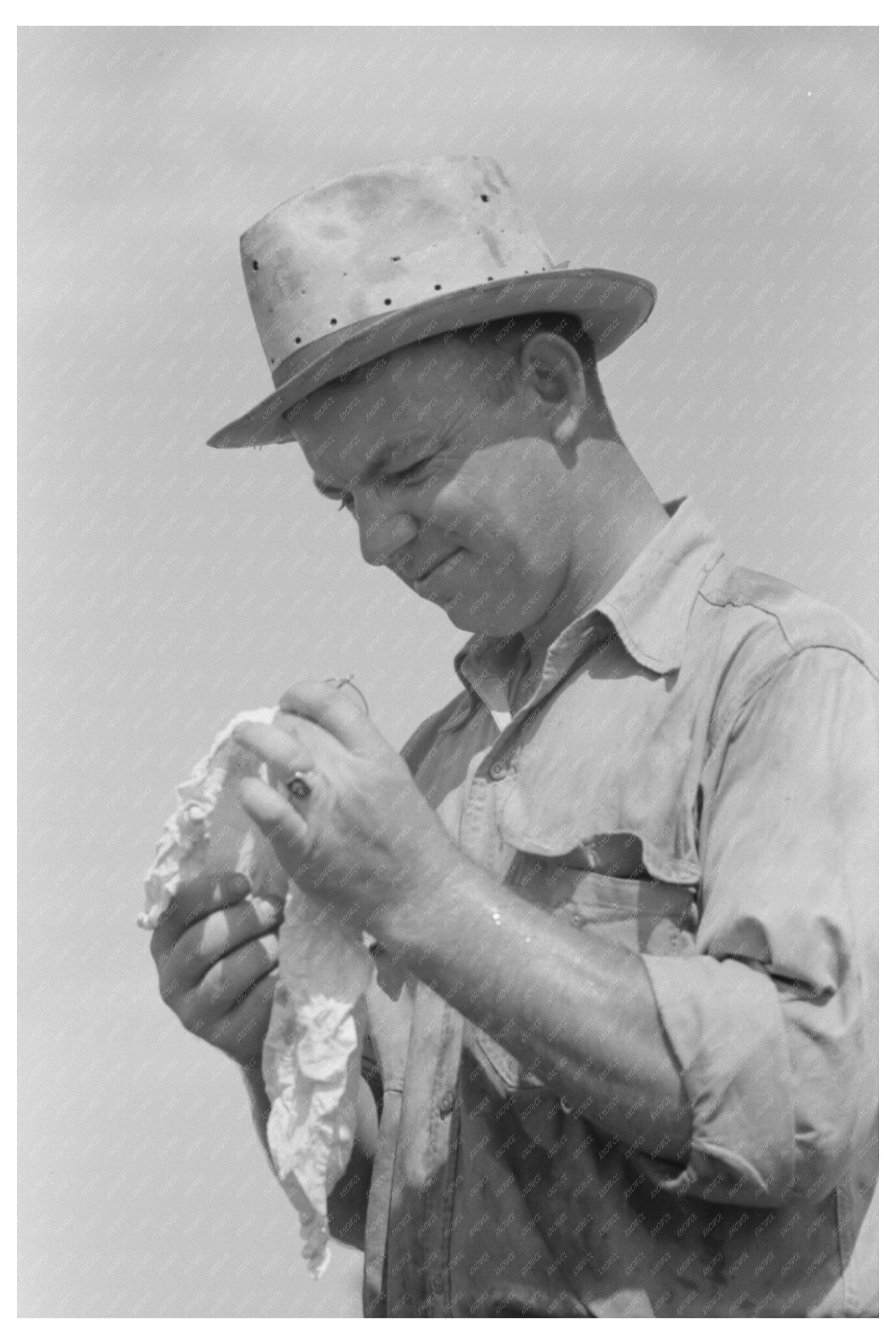 Roustabout in Oil Field Ditch-Digging Oklahoma 1939