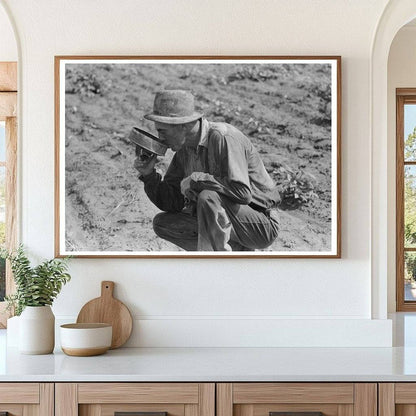 Roustabout Drinking Water in Seminole Oil Fields 1939