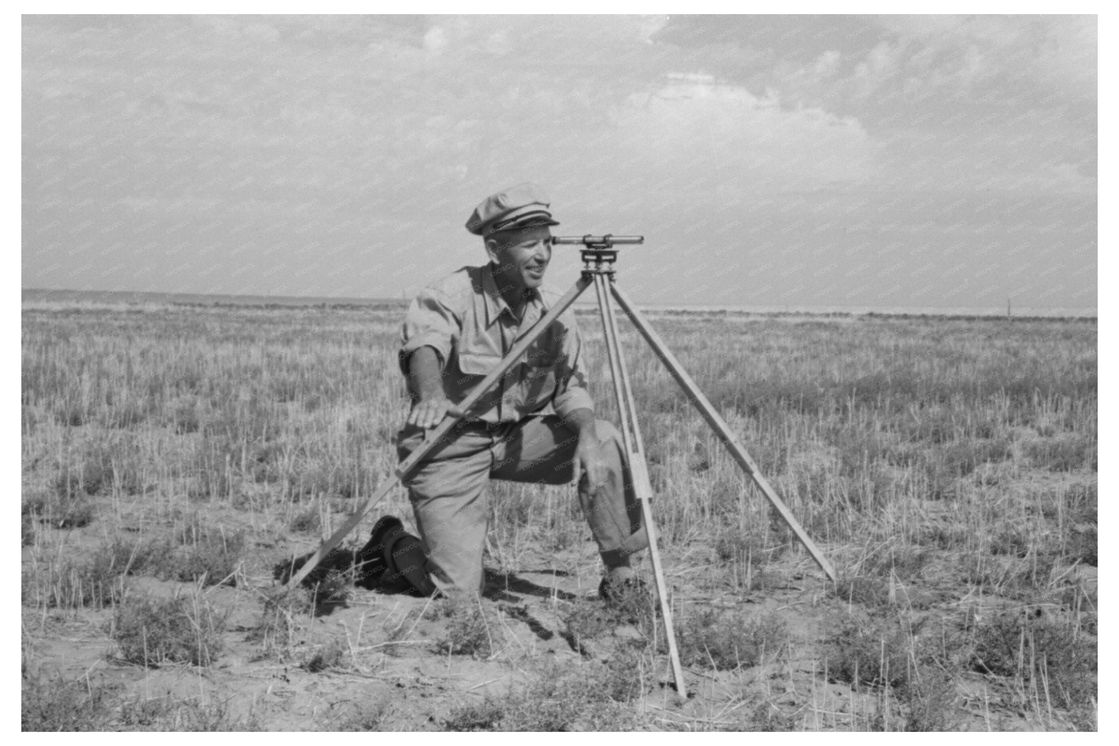 Vintage Land Surveying in Gray County Kansas 1939