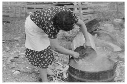 Farm Security Administration Soap-Making in Taos County 1939