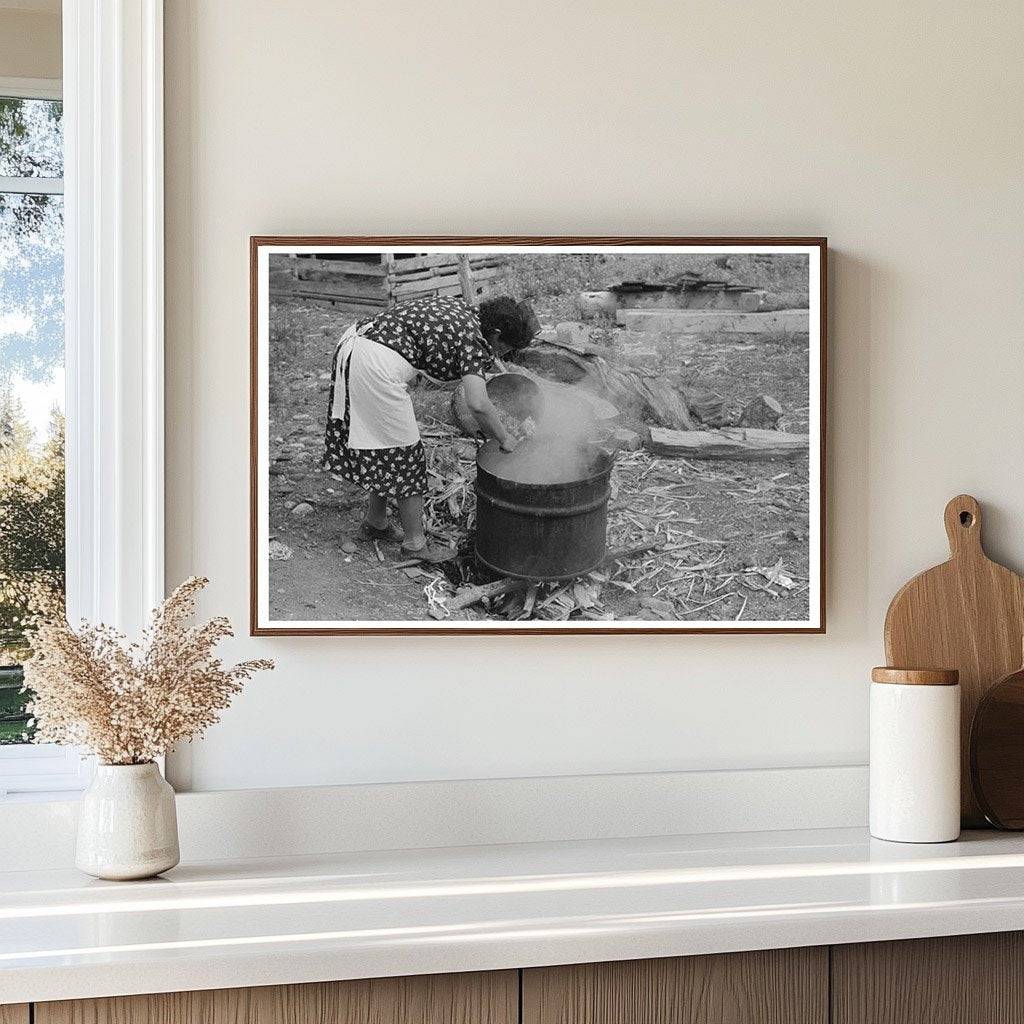 Soap-Making Process in Taos County New Mexico 1939