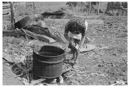 Ofelia Sandoval at Soap Kettle Taos County 1939