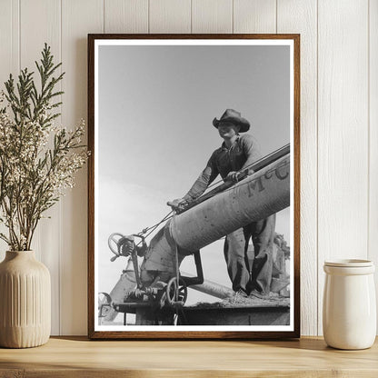 Threshing Wheat in Taos County New Mexico 1939