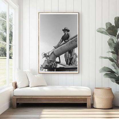 Threshing Wheat in Taos County New Mexico 1939