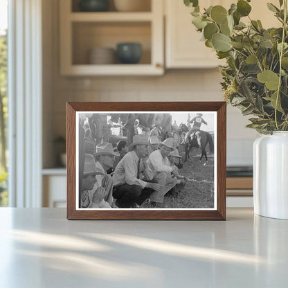 Bean Day Rodeo Spectators Wagon Mound New Mexico 1939