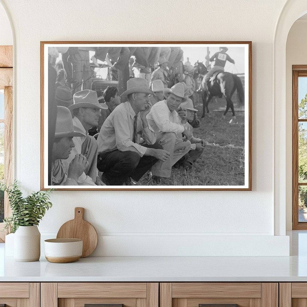 Bean Day Rodeo Spectators Wagon Mound New Mexico 1939