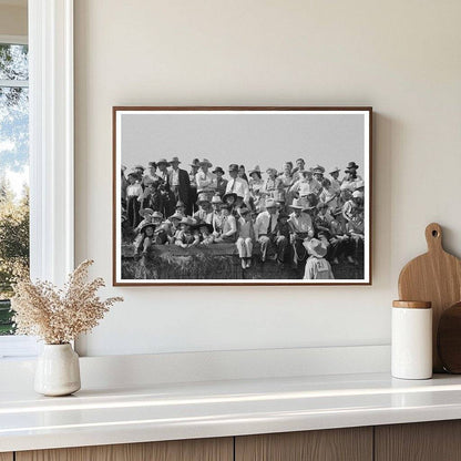 Bean Day Rodeo Spectators in Wagon Mound New Mexico 1939