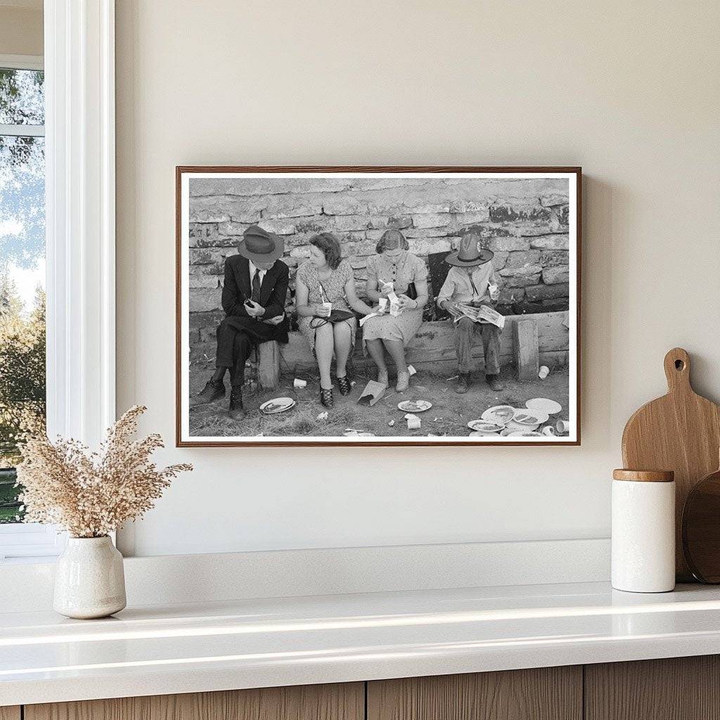 Bean Day Festival 1939 Wagon Mound New Mexico Rodeo Scene