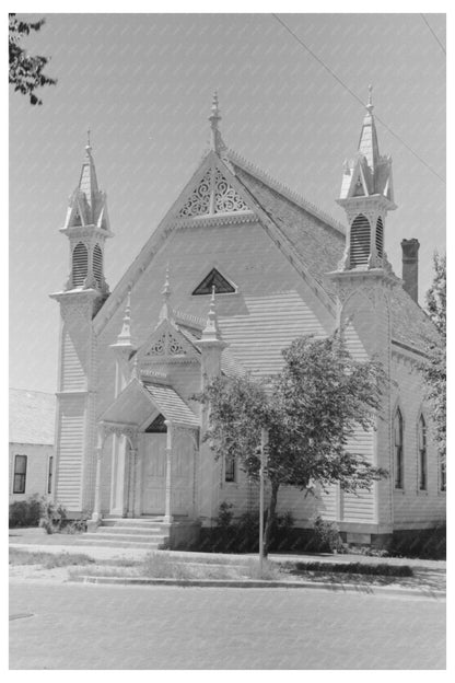 Vintage Church in Dalhart Texas September 1939 Image