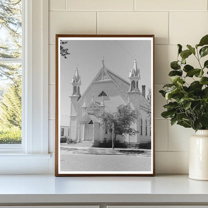 Vintage Church in Dalhart Texas September 1939 Image