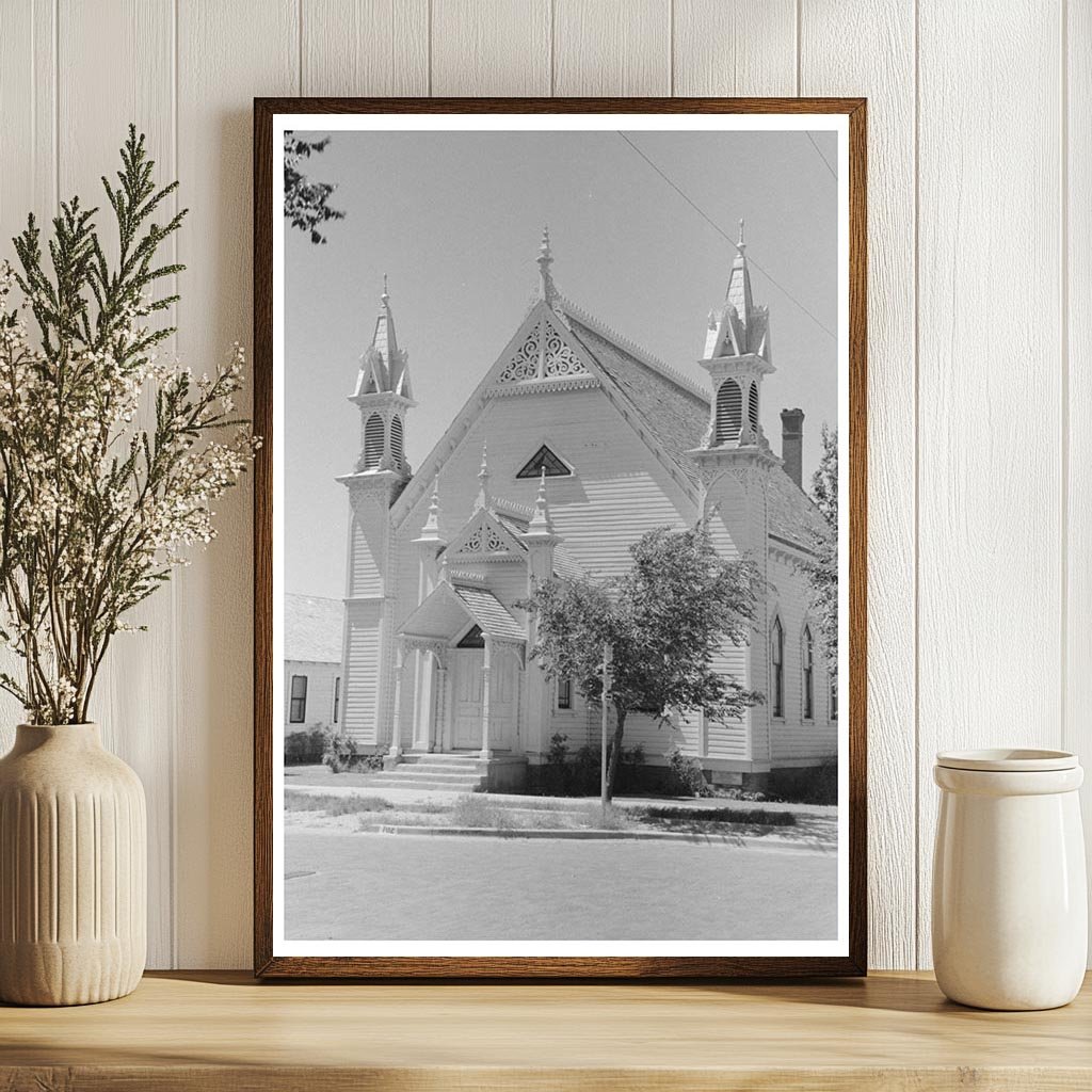 Vintage Church in Dalhart Texas September 1939 Image