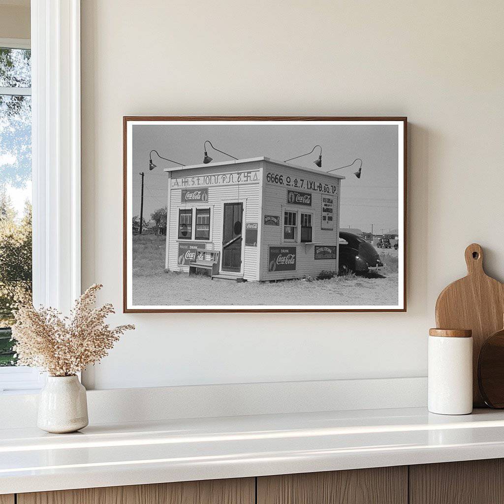 Vintage Hamburger Stand in Dumas Texas 1939