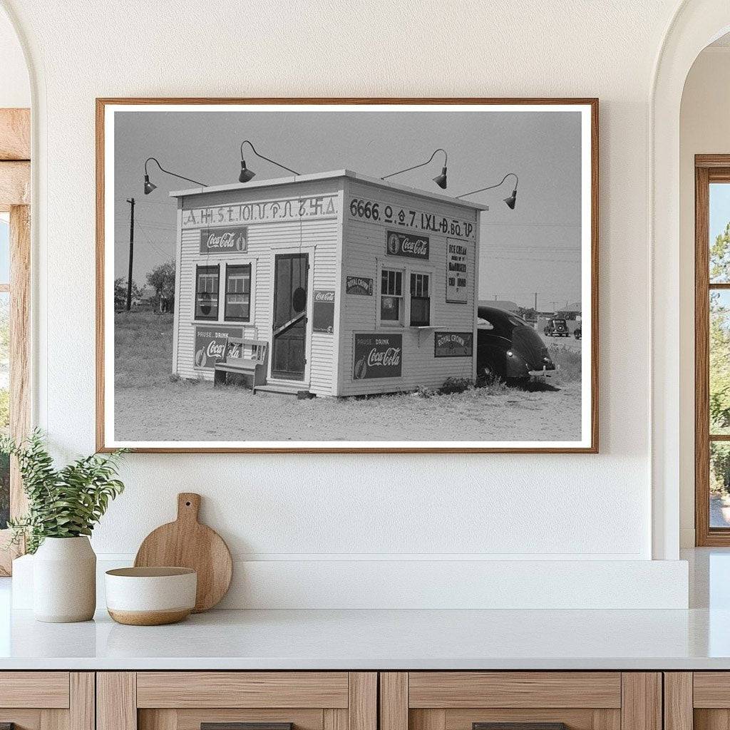 Vintage Hamburger Stand in Dumas Texas 1939