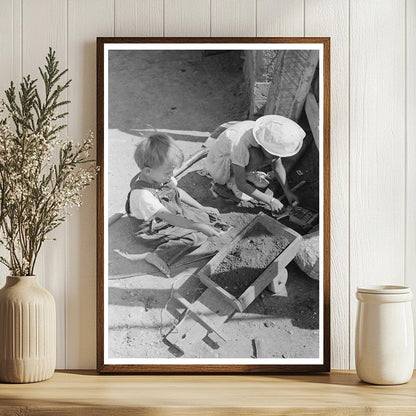 Spanish-American Farm Children Playing Taos County 1939