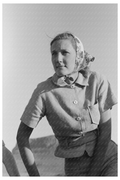 Young Girl at Bean Day Rodeo Wagon Mound NM 1939