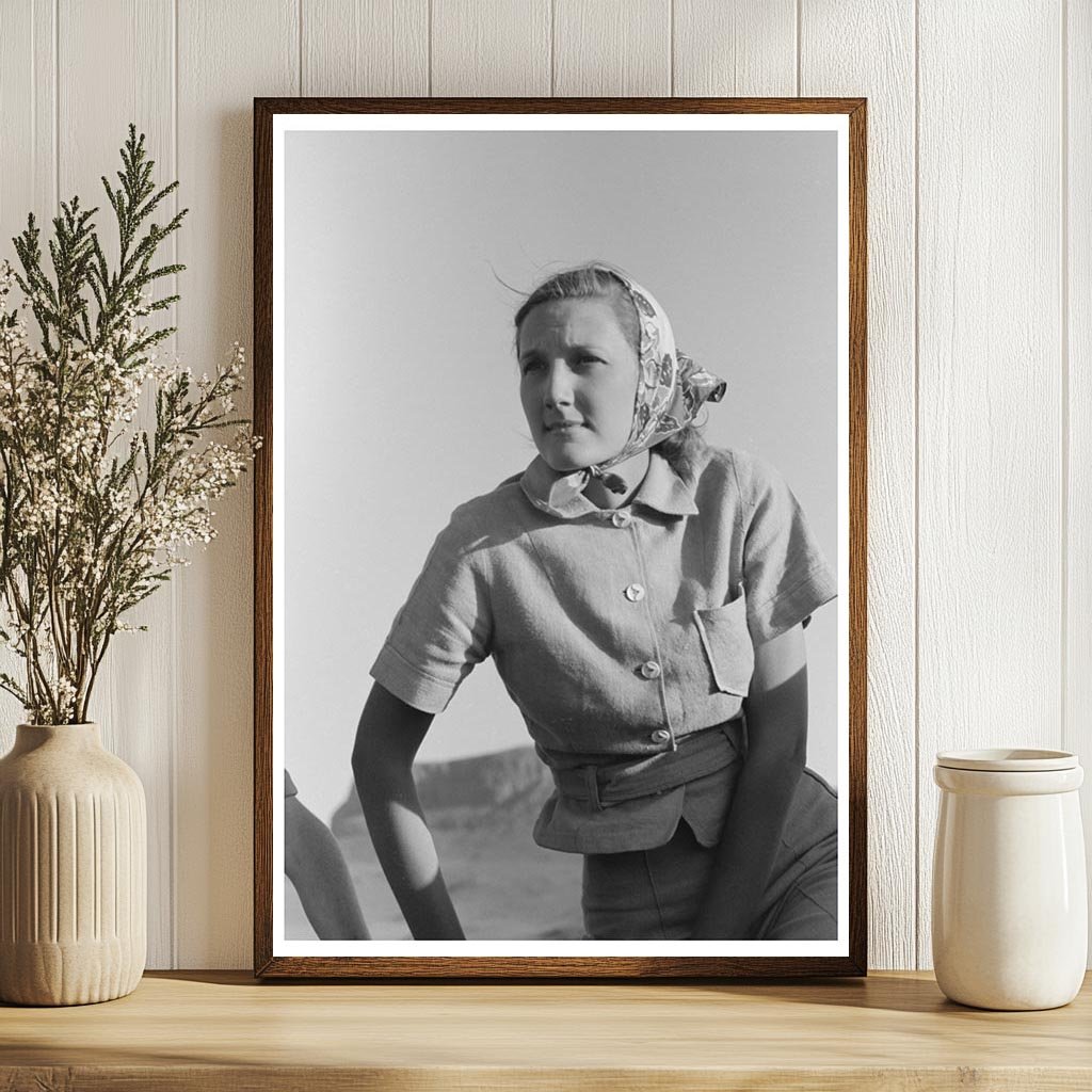 Young Girl at Bean Day Rodeo Wagon Mound NM 1939