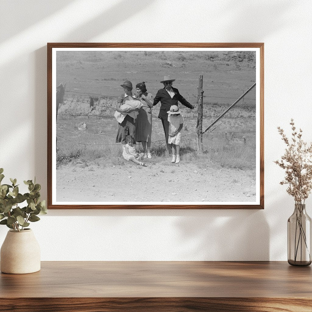 Spanish-American Family at Bean Day Rodeo 1939 New Mexico