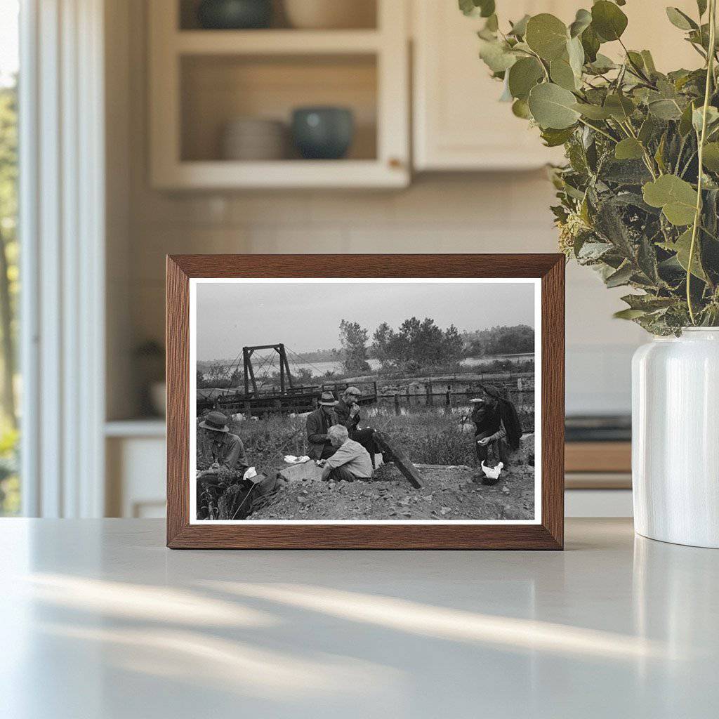 Railroad Workers Lunch Break Windsor Locks 1939