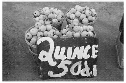 Quinces at Roadside Stand in Berlin Connecticut 1939