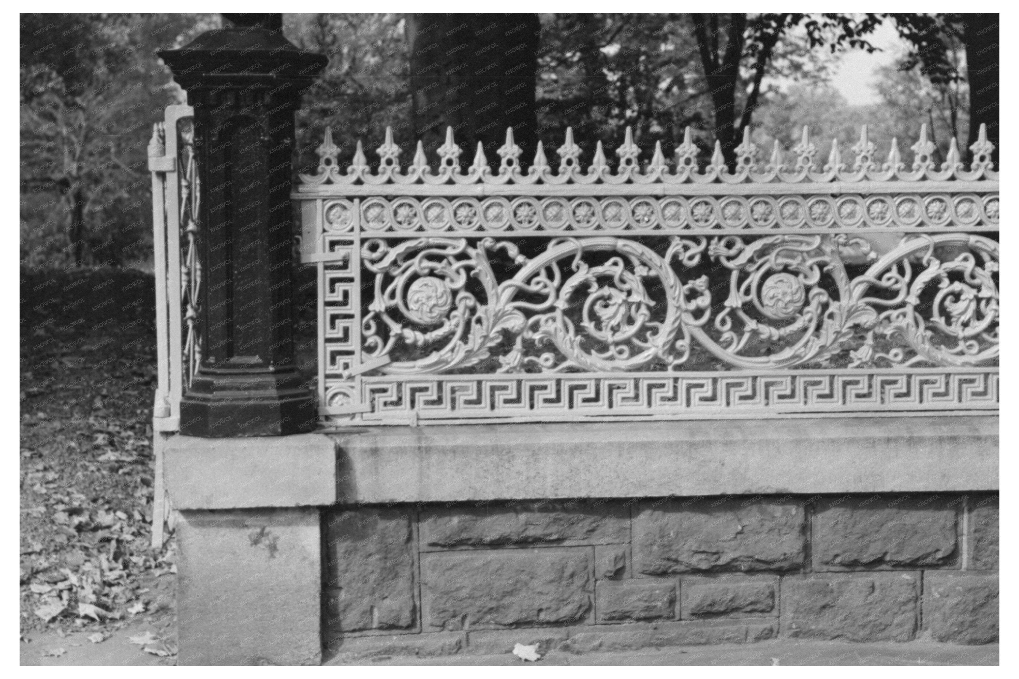 Vintage Iron Grill Work Meriden Connecticut 1939