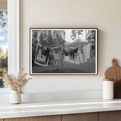 Clothes Drying on Tree in Meriden Connecticut 1939