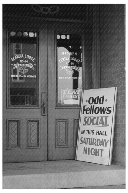 Odd Fellows Hall Meriden Connecticut October 1939