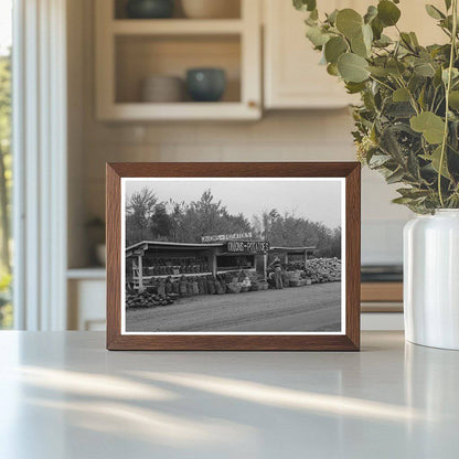 Roadside Market in Greenfield Massachusetts 1939