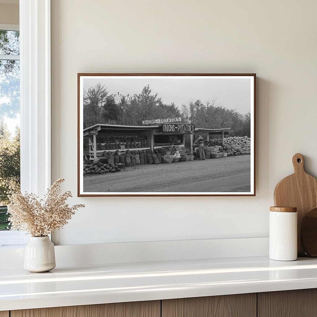 Roadside Market in Greenfield Massachusetts 1939