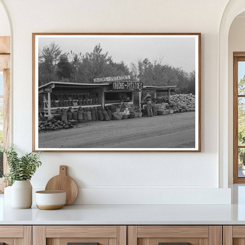 Roadside Market in Greenfield Massachusetts 1939