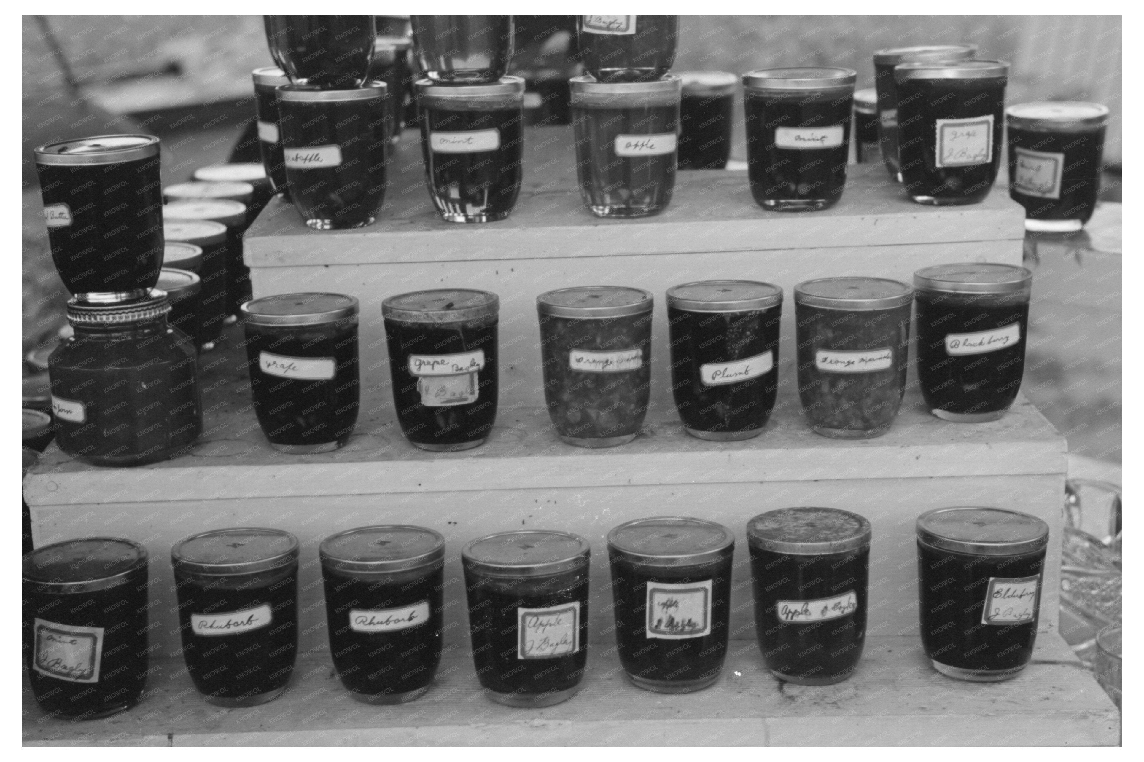 Homemade Jelly Stand Northampton Massachusetts 1939