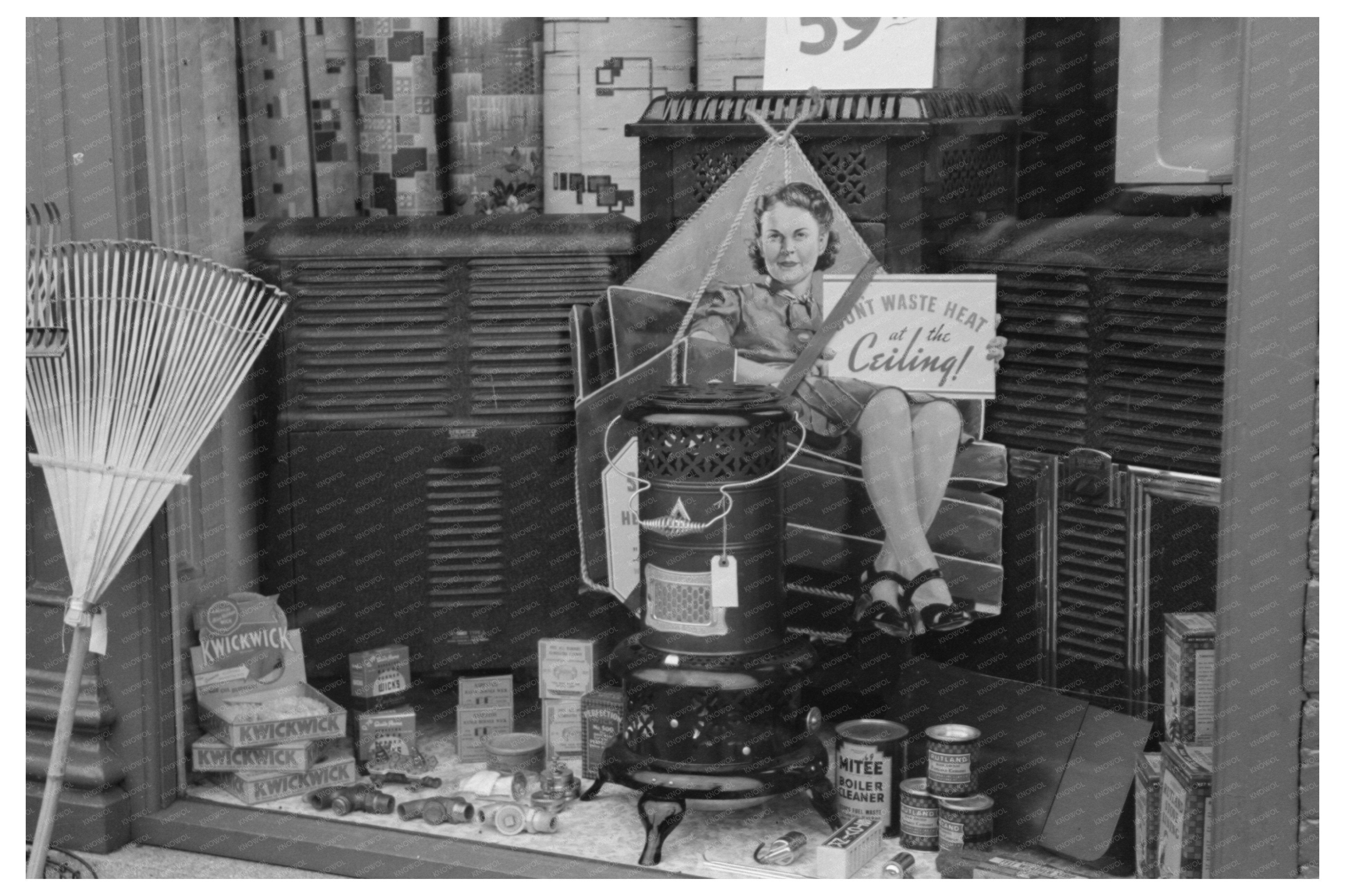 Vintage Window Display in Windsor Locks Connecticut 1939