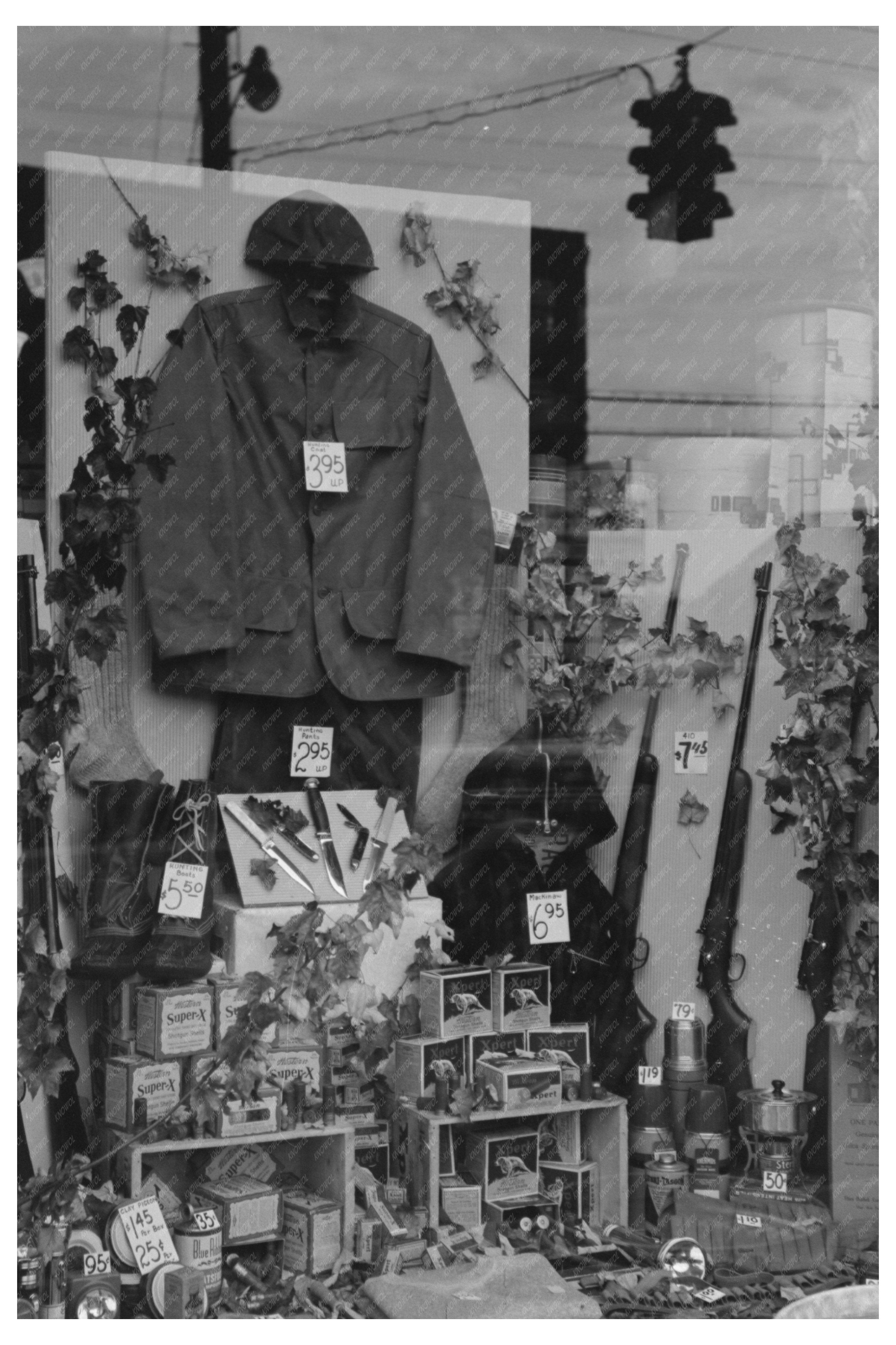 Fall Window Display Windsor Locks Connecticut 1939