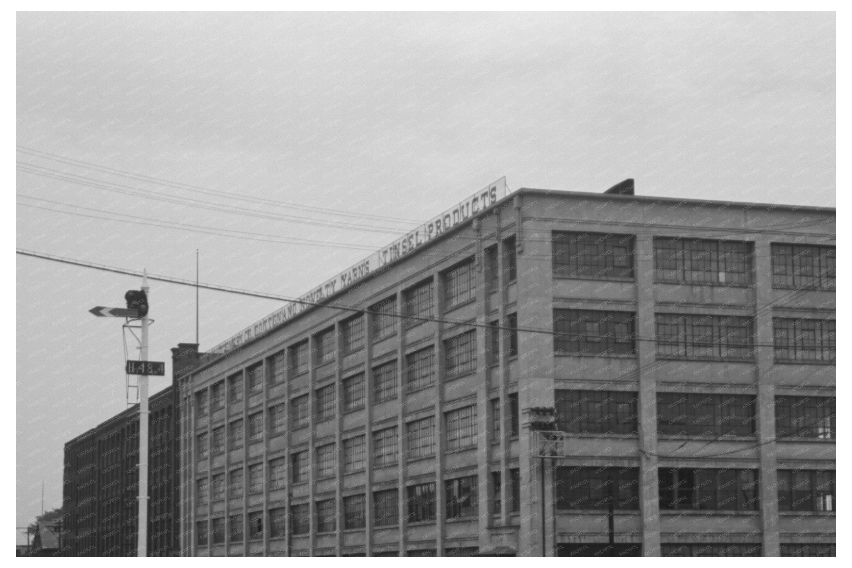 Windsor Locks Textile Mills Photograph October 1939