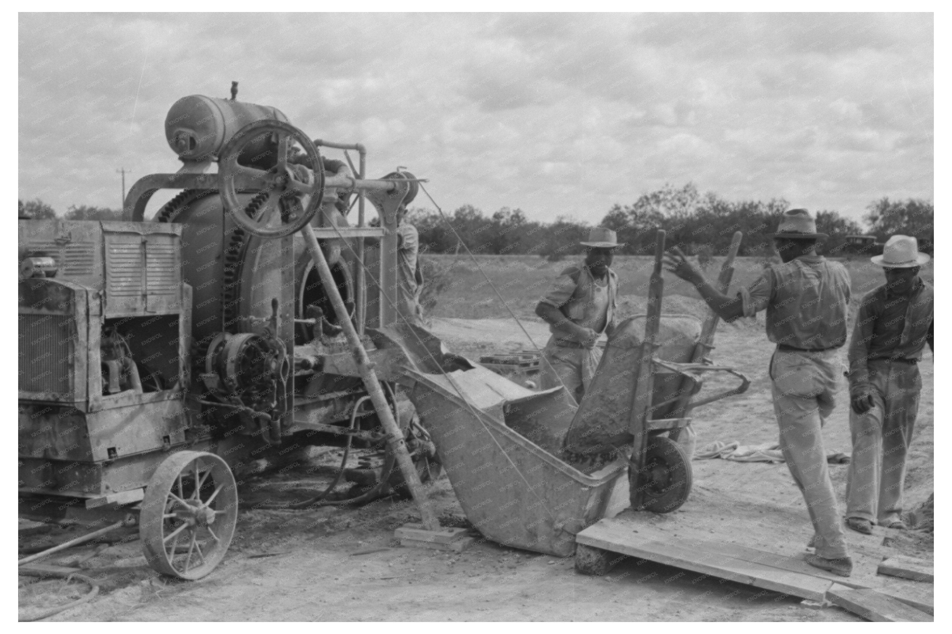 Migrant Camp Construction Sinton Texas October 1939