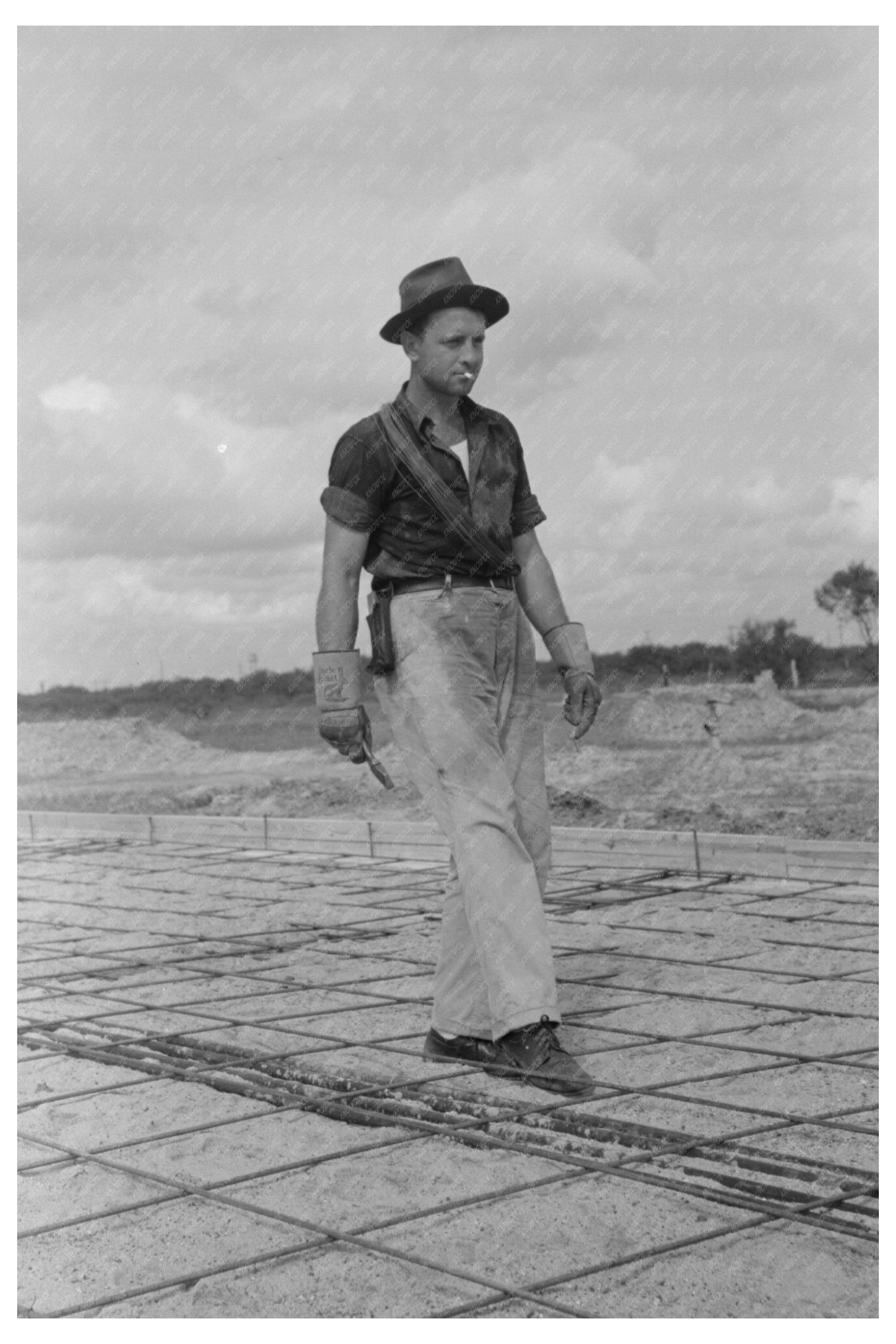 Water Pipe Fitting at Migrant Camp Sinton Texas 1939