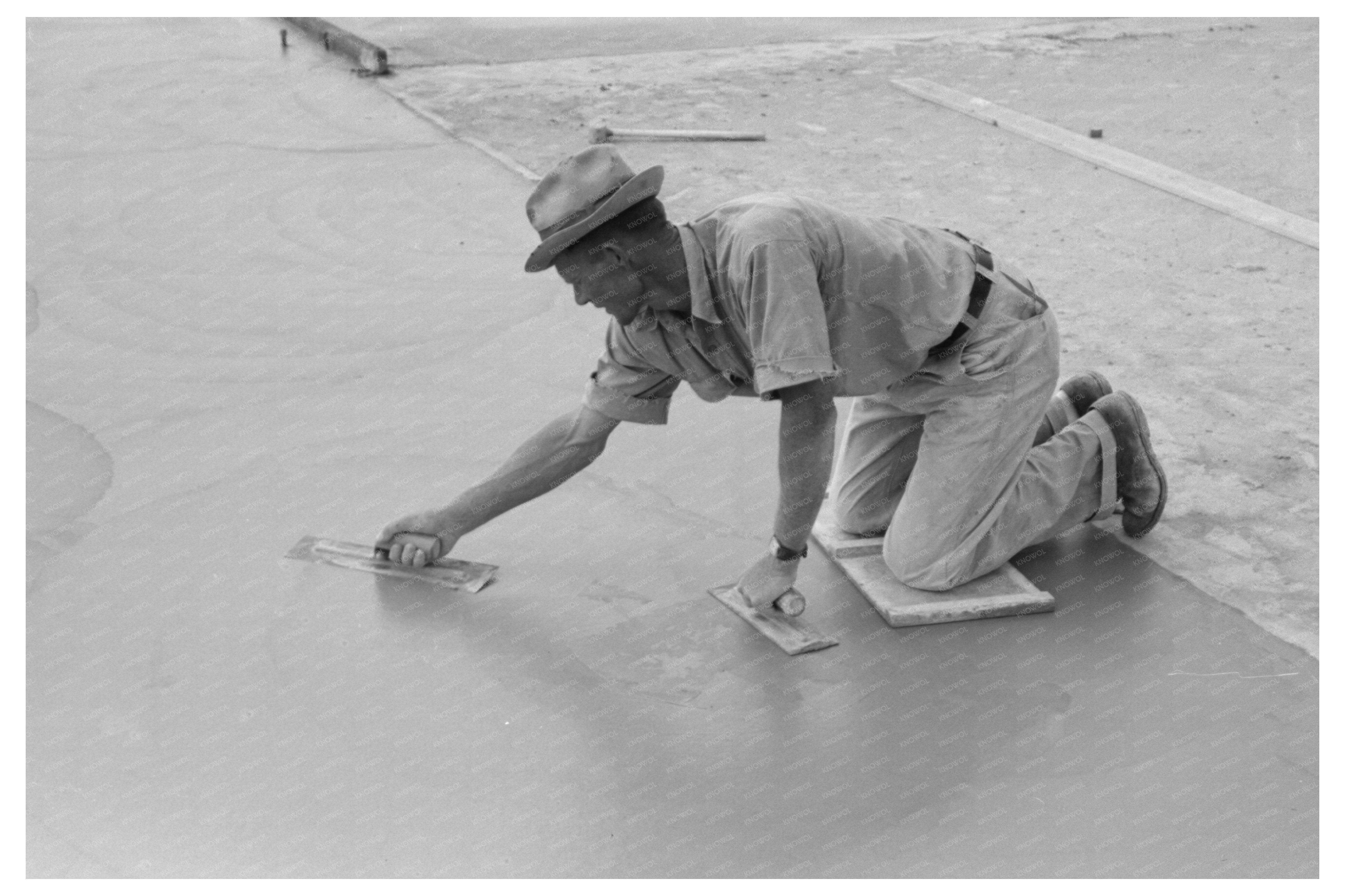 Migrant Camp Construction in Sinton Texas 1939