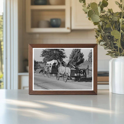 Farmer Resting by Wagon in Smith County Texas 1939