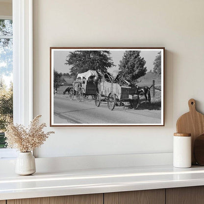 Farmer Resting by Wagon in Smith County Texas 1939