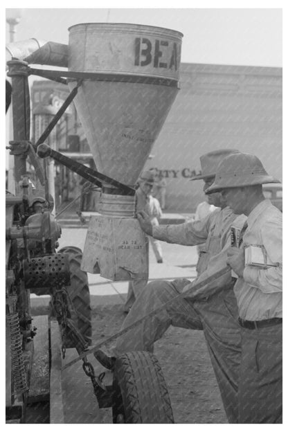 Farmer and Salesman Discuss Machinery Jacksonville Texas 1939