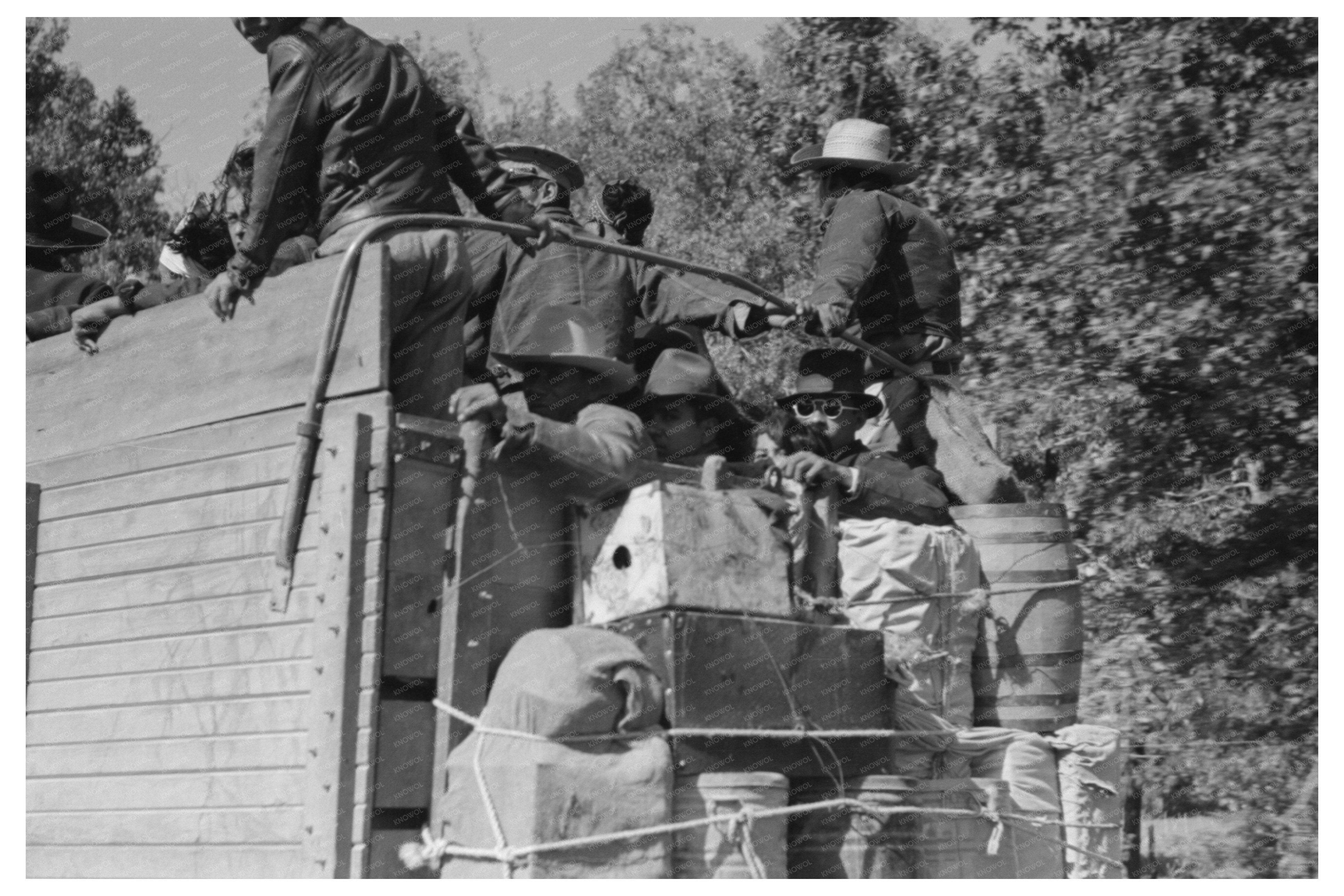 Mexican Migrants Truckload October 1939 Neches Texas