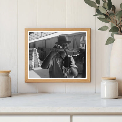 Weighing Cotton at Houston Compress October 1939