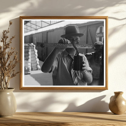 Weighing Cotton at Houston Compress October 1939